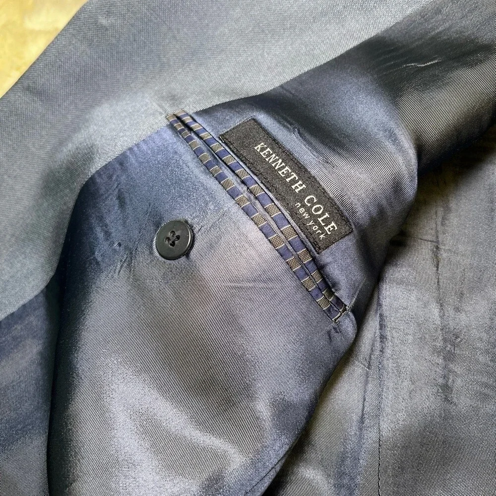 Kenneth Cole New York‎ Men's Gray Blazer Suit Jacket 42R 3 Button